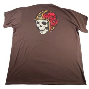 Vintage Y2k Java Monster Energy Drink Brown Graphic Short Sleeve Tee Men's 3XL